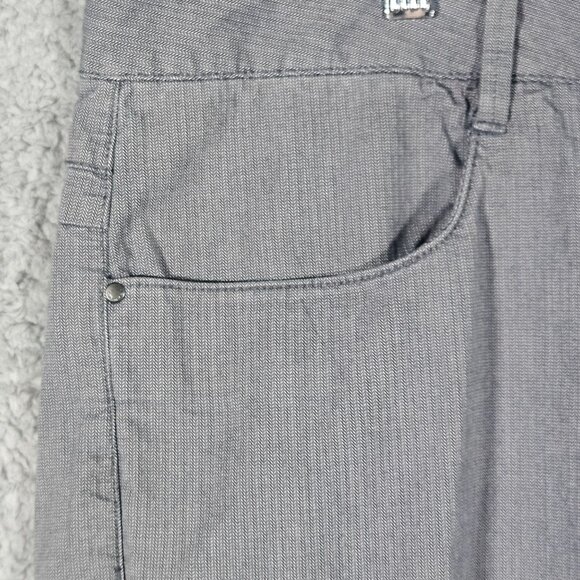 CK Men's Slim Fit Gray Striped Pants 33X32 Casual Stylish Cotton Stretch On the - Picture 4 of 16